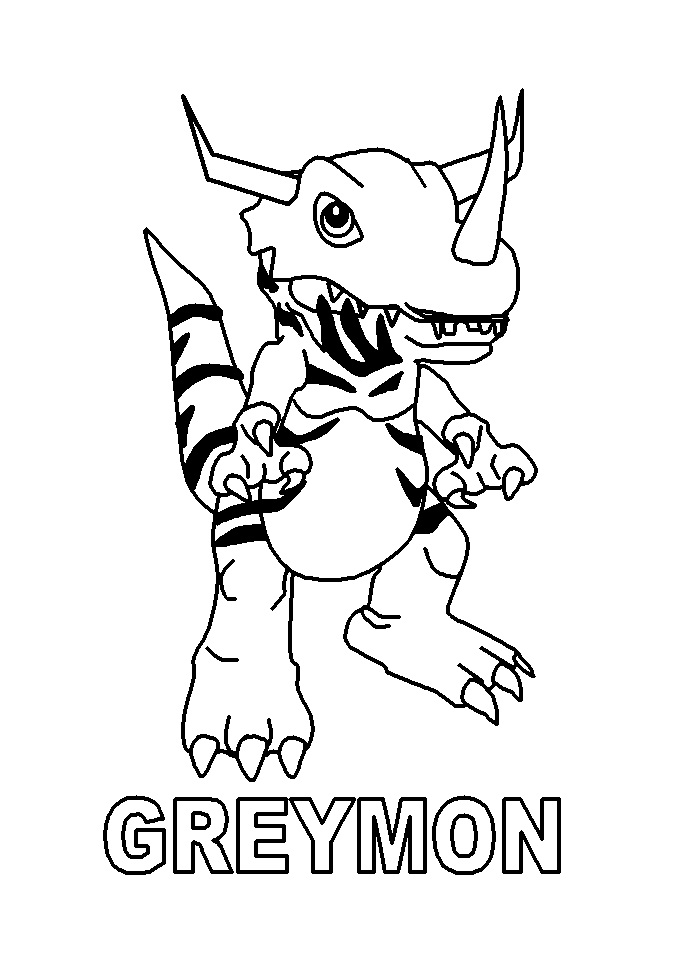 Coloriage Digimon Agumon à Imprimer ColoriageManga