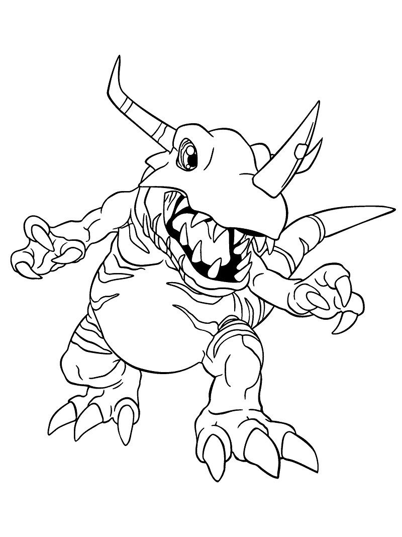 Coloriage Digimon Agumon Imprimer Coloriagemanga