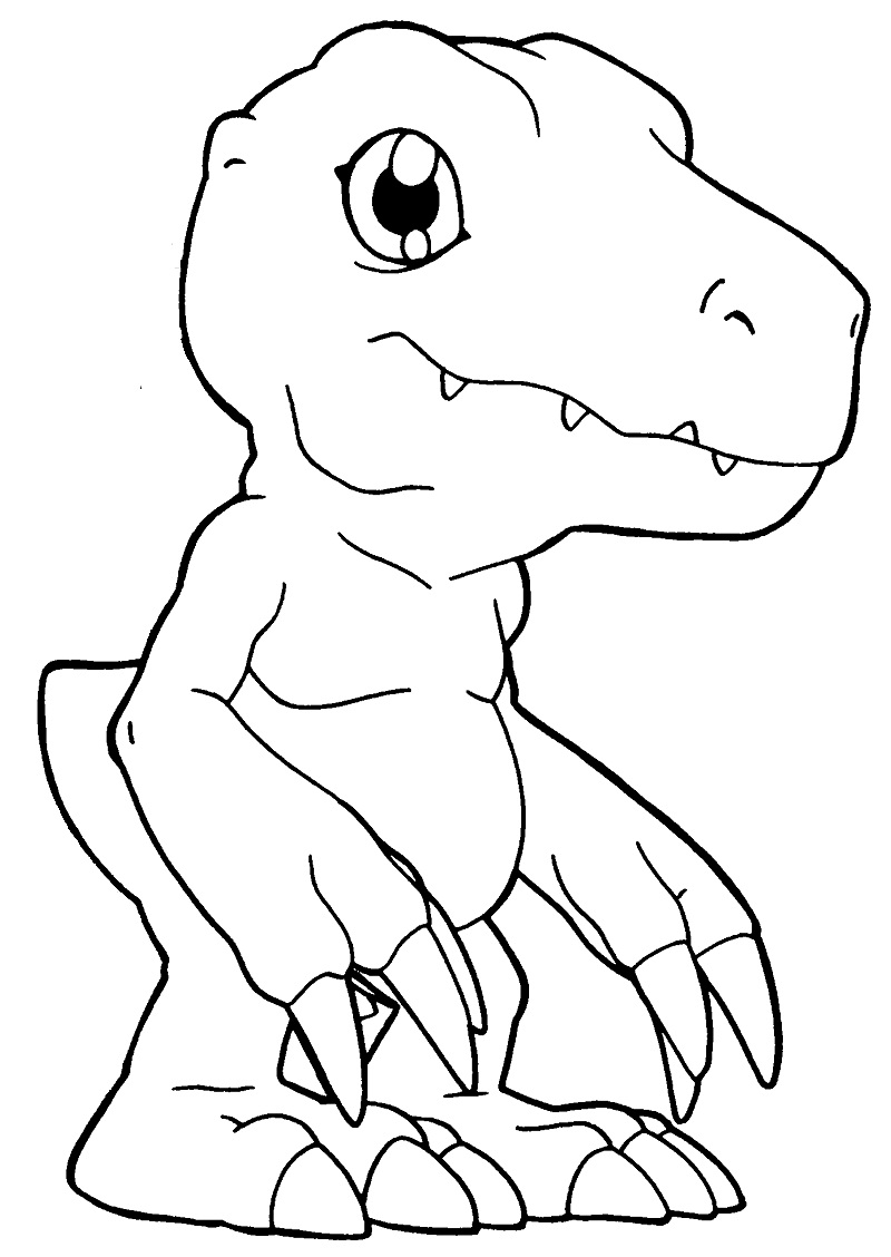 Coloriage Digimon Agumon à Imprimer ColoriageManga