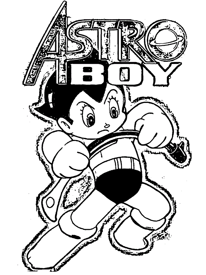 Coloriage Astro Boy fort