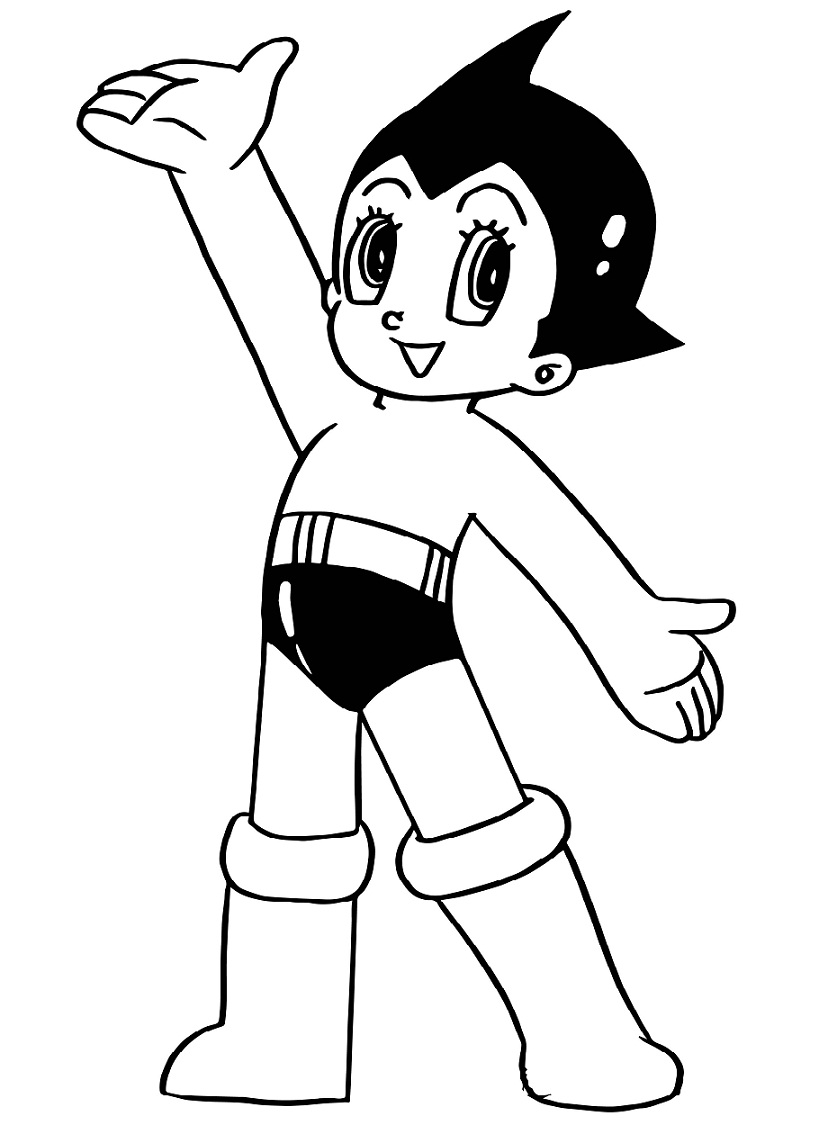 Coloriage Beau Astro Boy