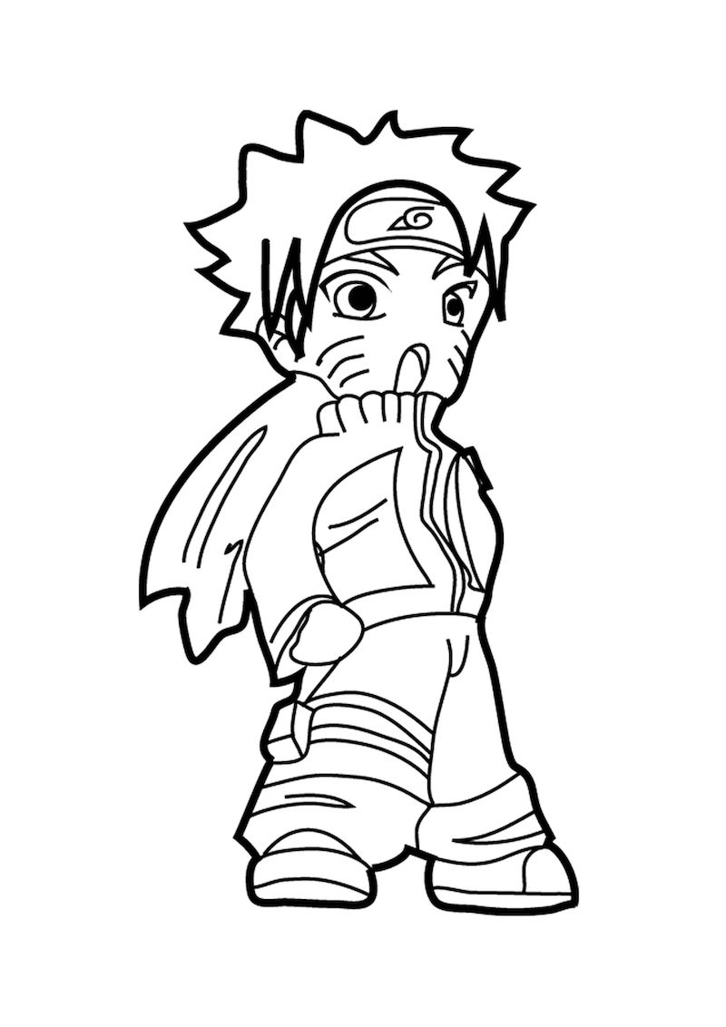 Coloriage Bébé Naruto pour enfant