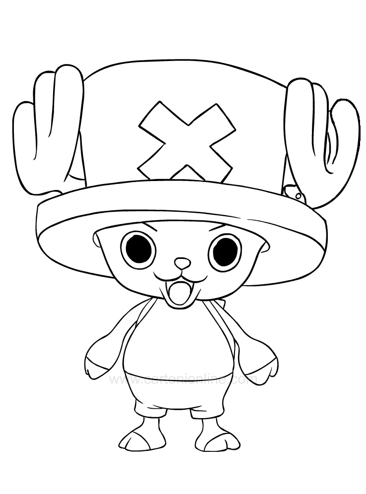 Coloriage Bébé Tony Tony Chopper