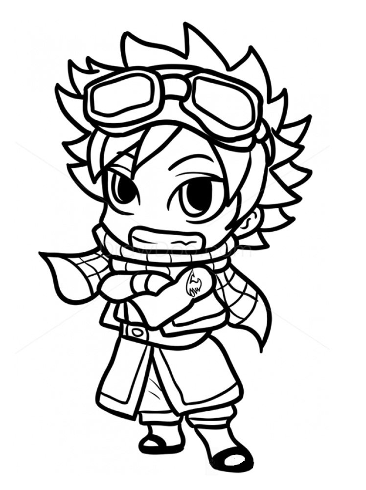 Coloriage Chibi Natsu