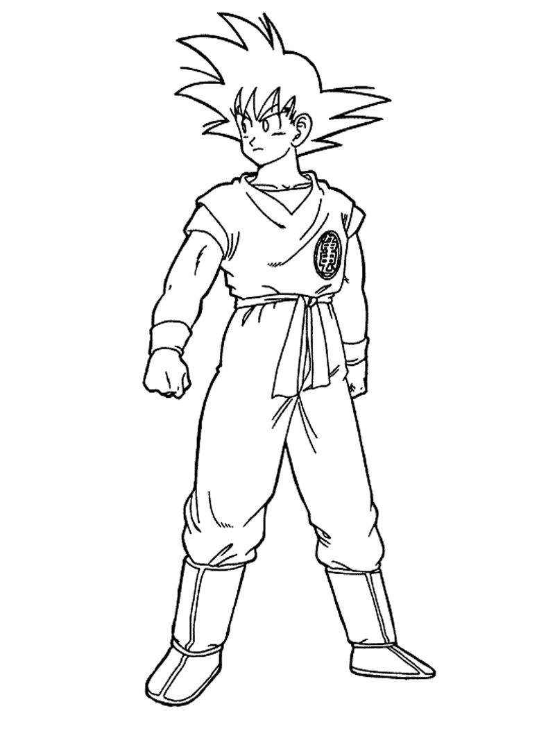 Coloriage Cool Son Goku
