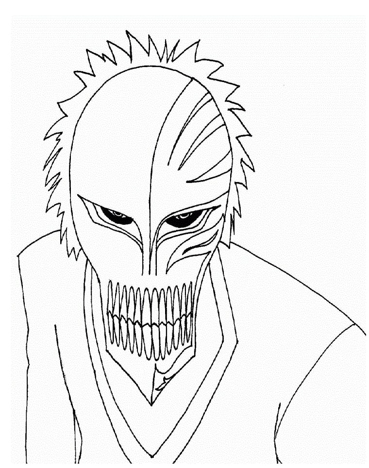 Coloriage Dessiner Le Visage D'Ichigo