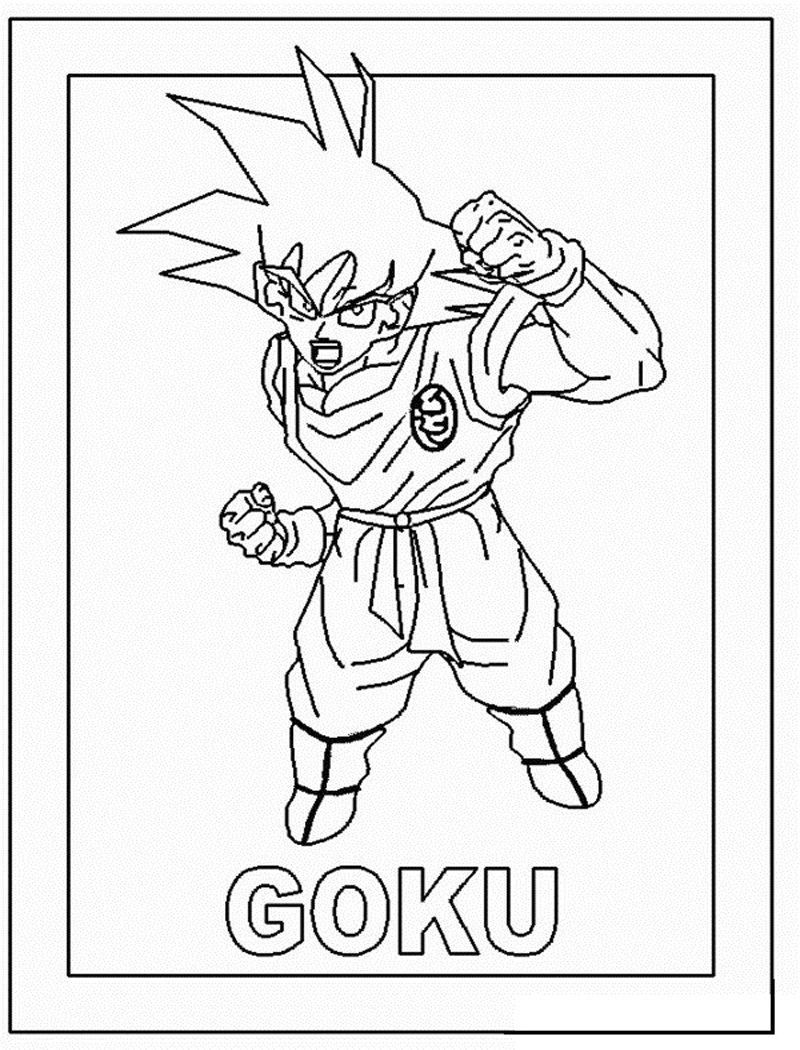 Coloriage Dragon Ball Z Goku