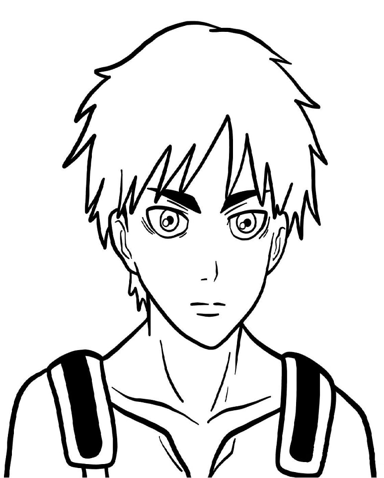 Coloriage Eren Jäger Cool