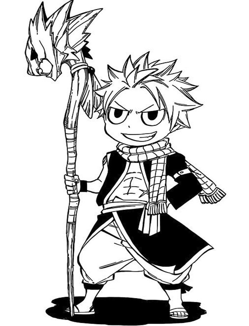 Coloriage Fairy Tail Natsu