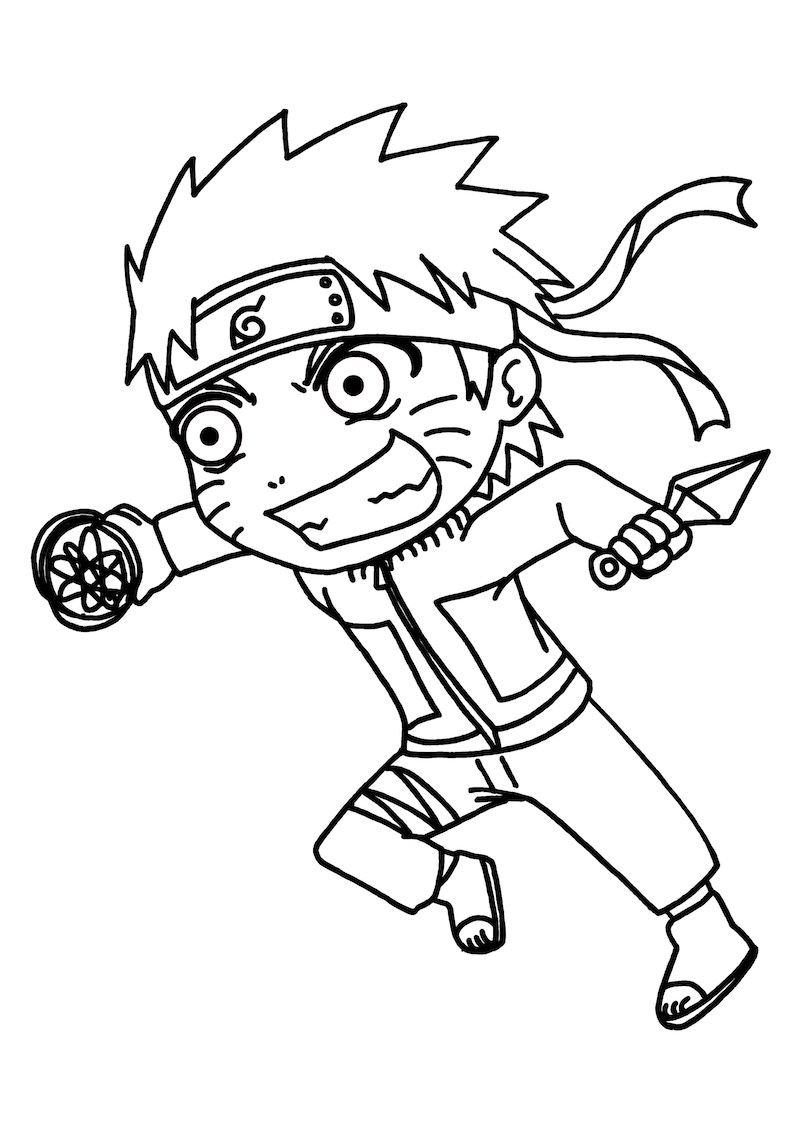 Coloriage Fort bébé Naruto