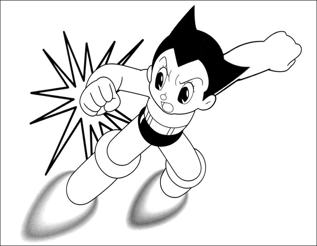 Coloriage Image du QG Astro Boy