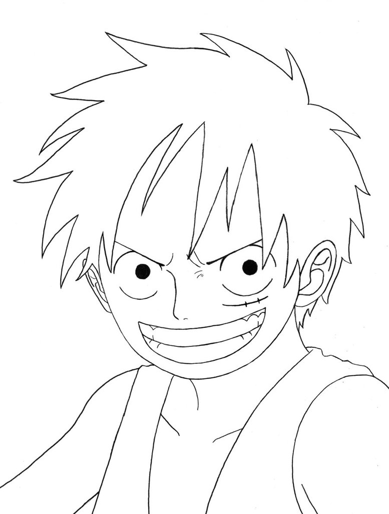 Coloriage Impressionnant Luffy