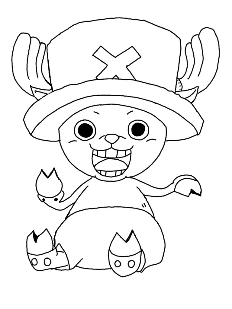 Coloriage Joyeux Tony Tony Chopper