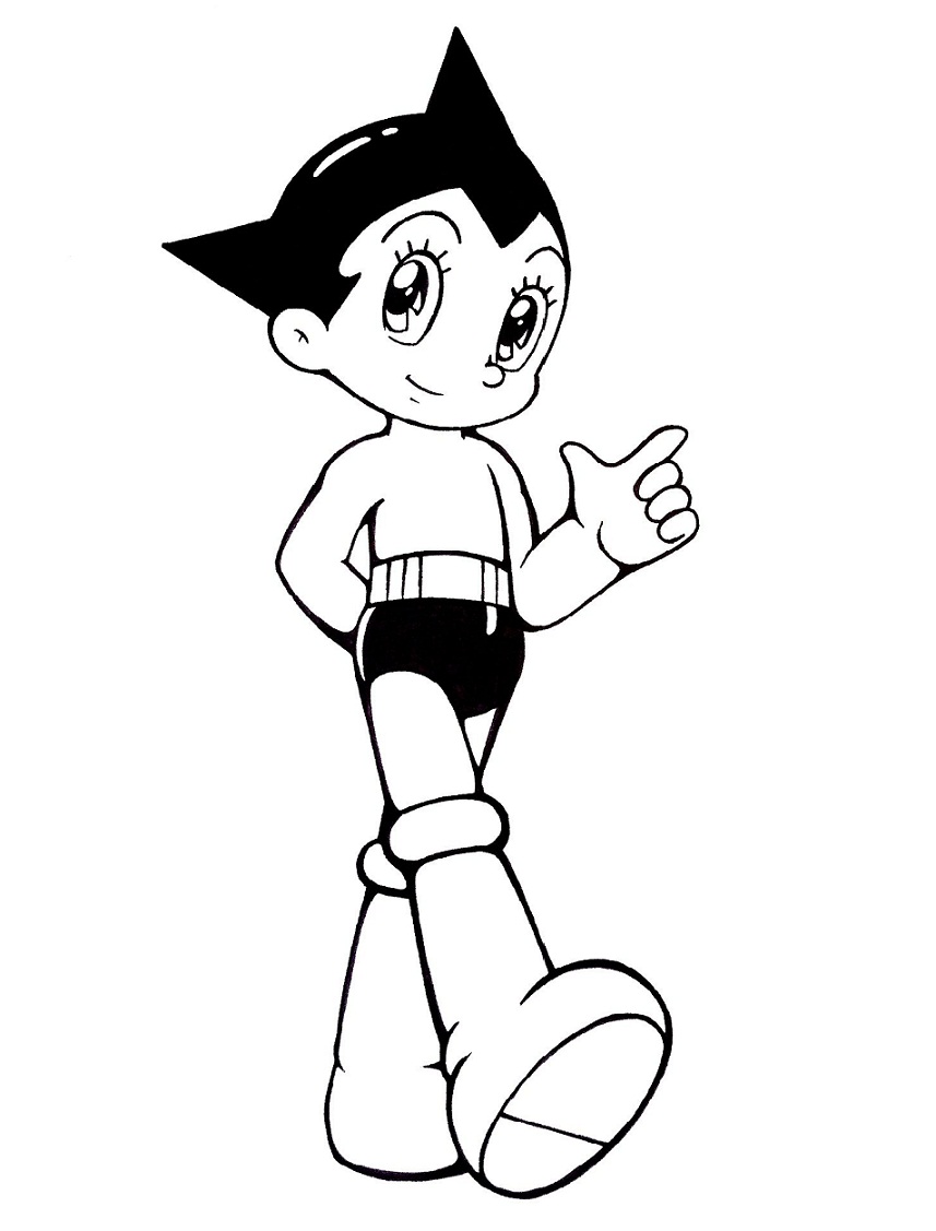 Coloriage Photo du QG Astro Boy