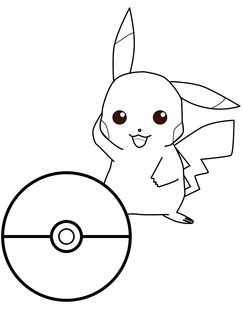 Coloriage Pokemon Go Pikachu