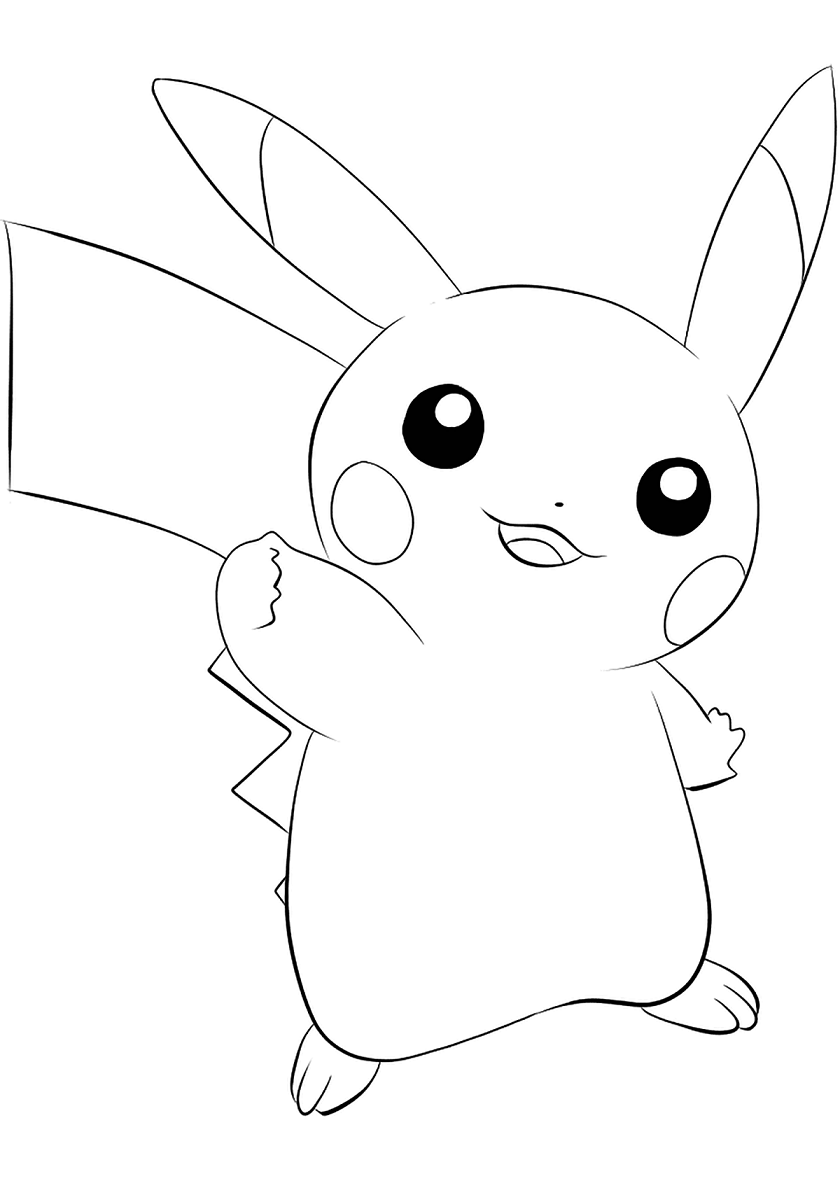 Coloriage Pokemon Perso Pikachu