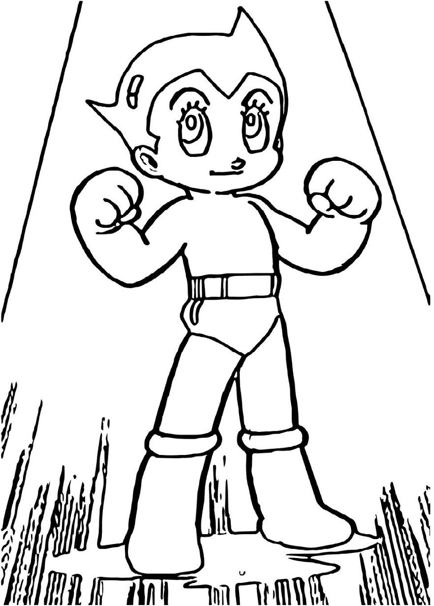 Coloriage Puissant Astro Boy
