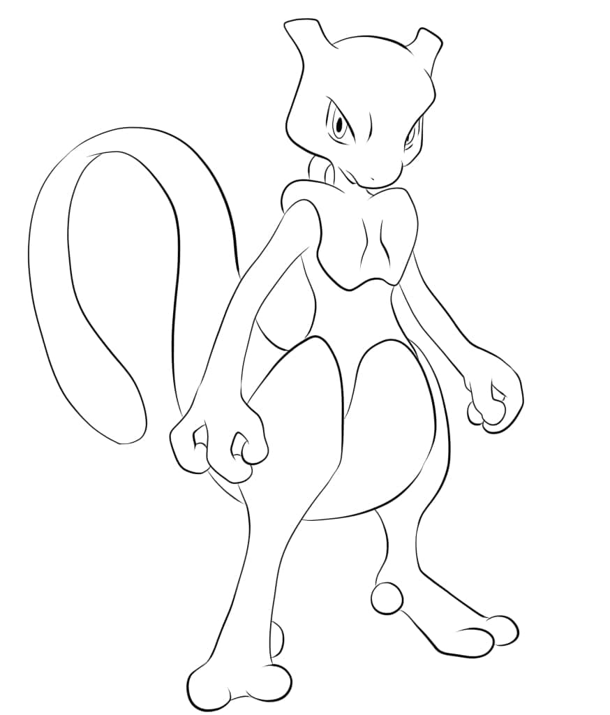 Coloriage Téléchargement de Mewtwo