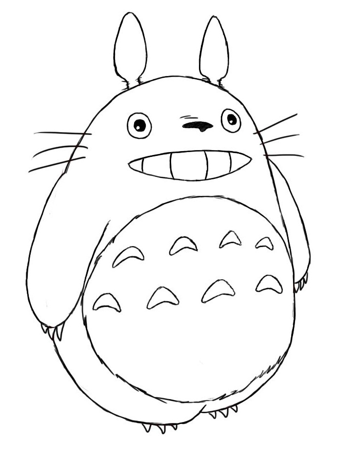 Coloriage Amusante Totoro