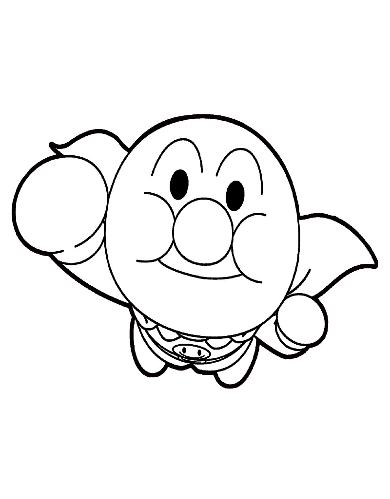 Coloriage Anpanman mignon