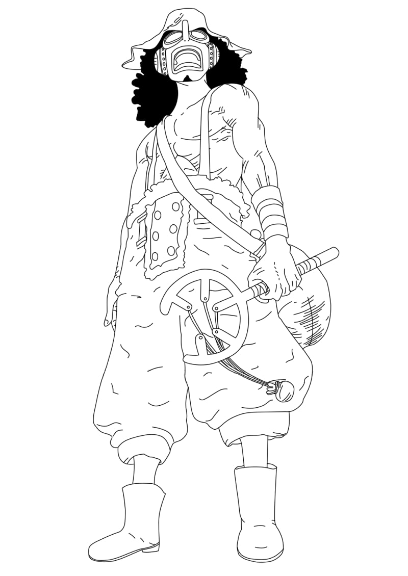 Coloriage Aperçu de Usopp