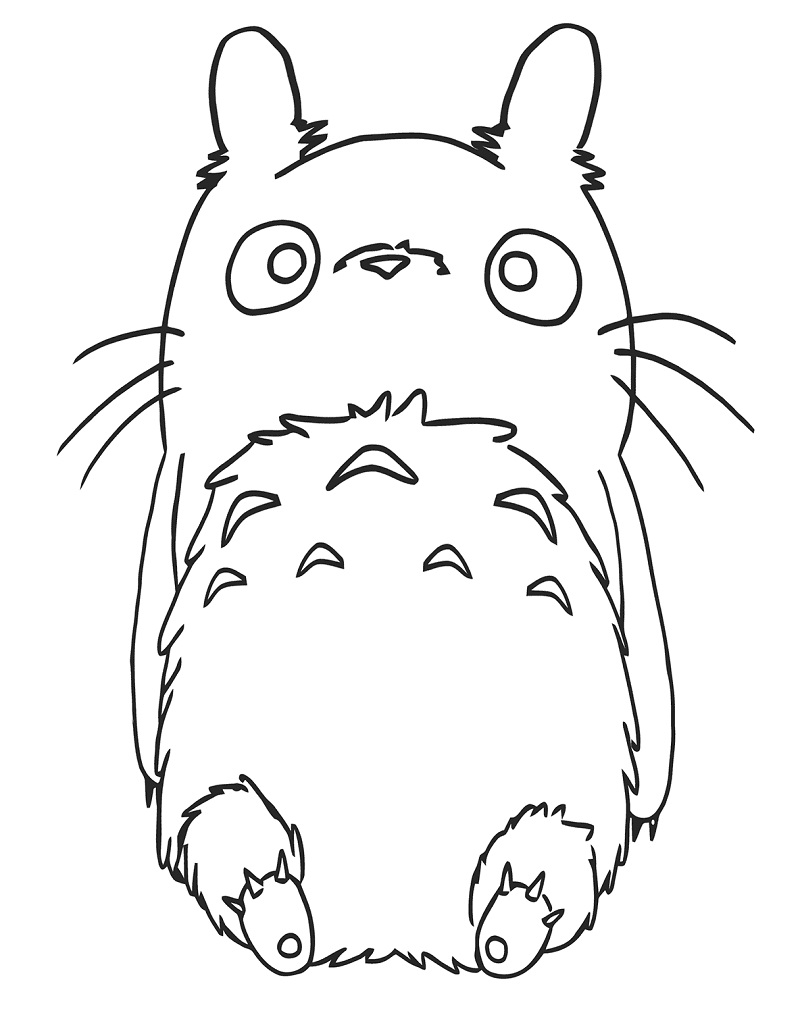 Coloriage Bébé Totoro