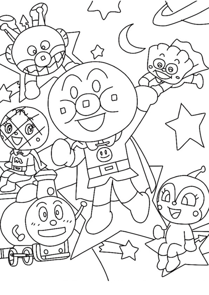 Coloriage Belle Anpanman