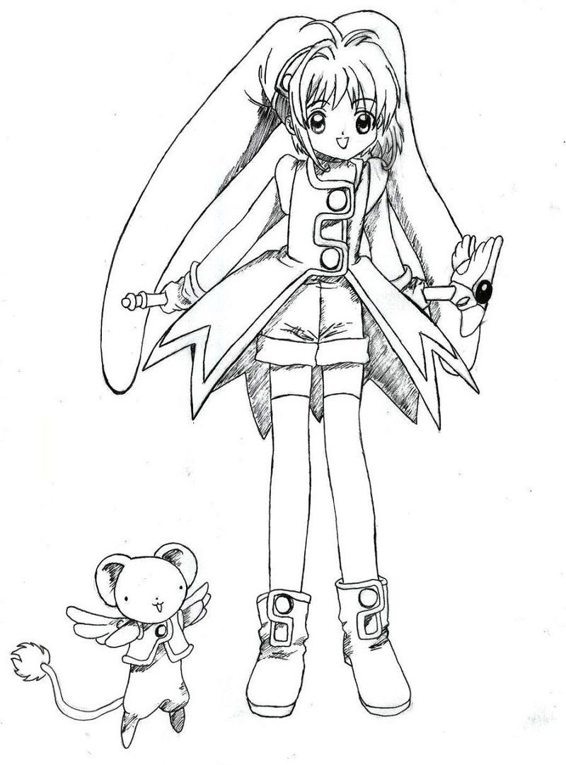 Coloriage Belle Cardcaptor Sakura