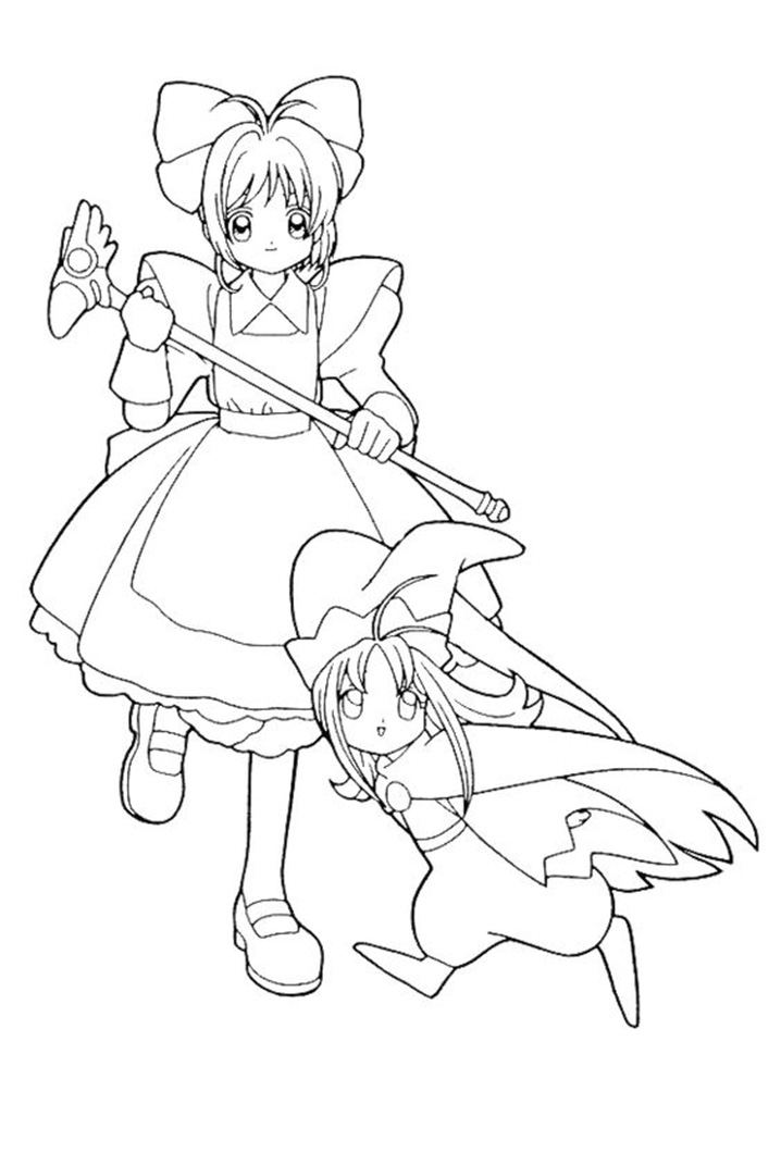 Coloriage Belle image de Cardcaptor Sakura