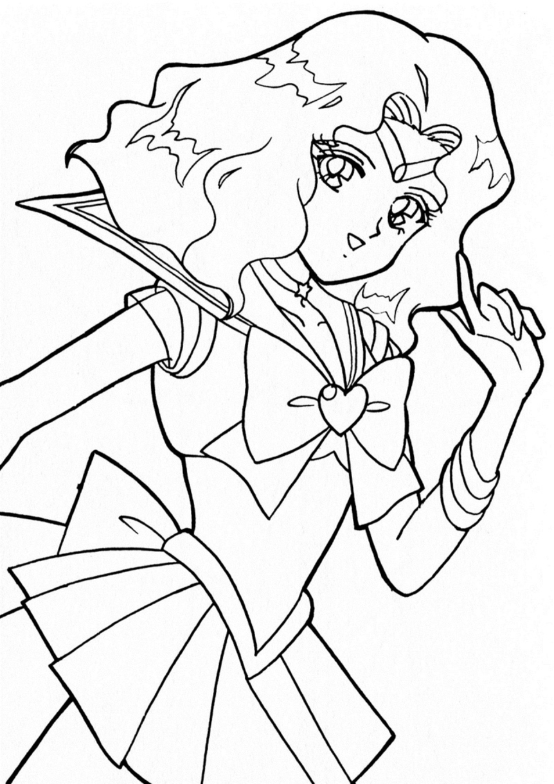 Coloriage Bien Michiru Kaiou