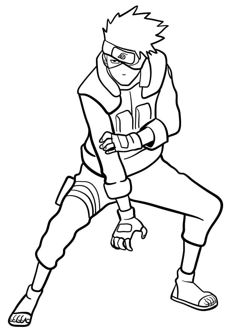 Coloriage Bon Kakashi