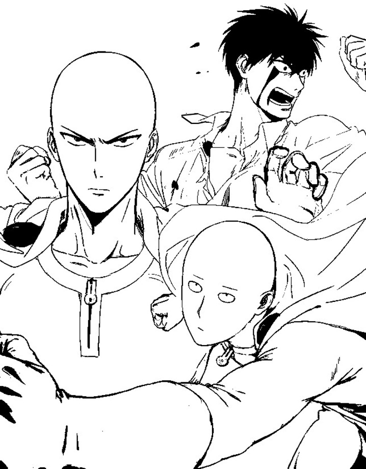 Coloriage Bon Saitama