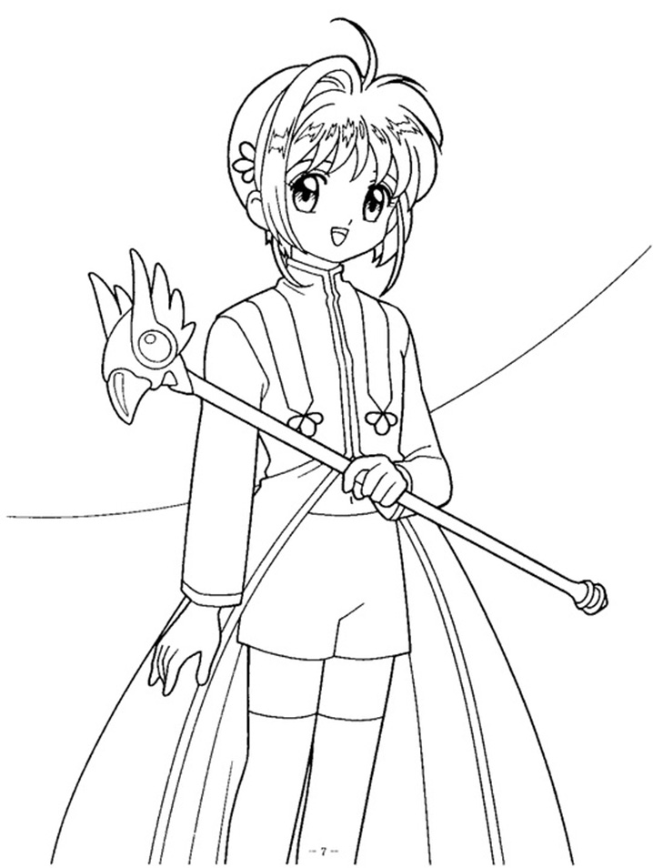 Coloriage Cardcaptor Sakura imprimer