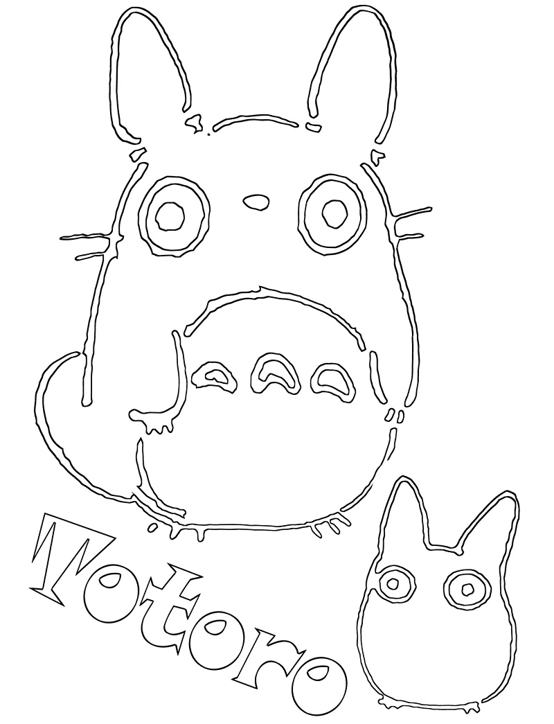 Coloriage Dessin Totoro