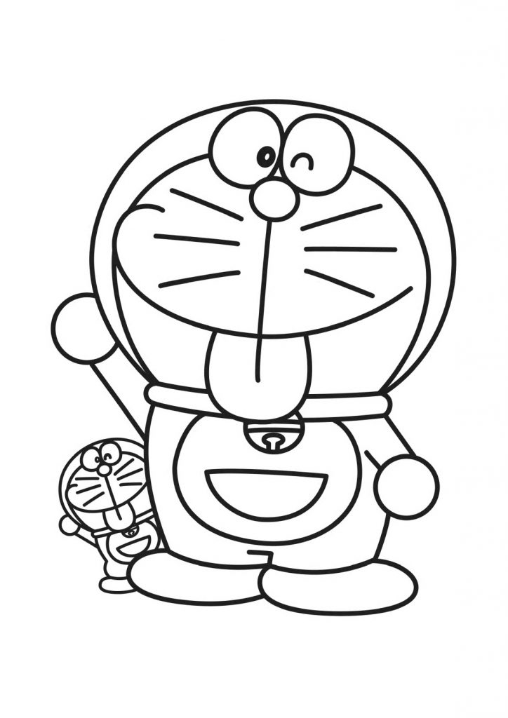 Coloriage Doraemon Et Minidora