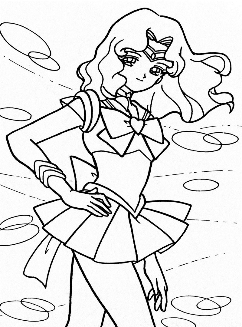 Coloriage Doux Michiru Kaiou