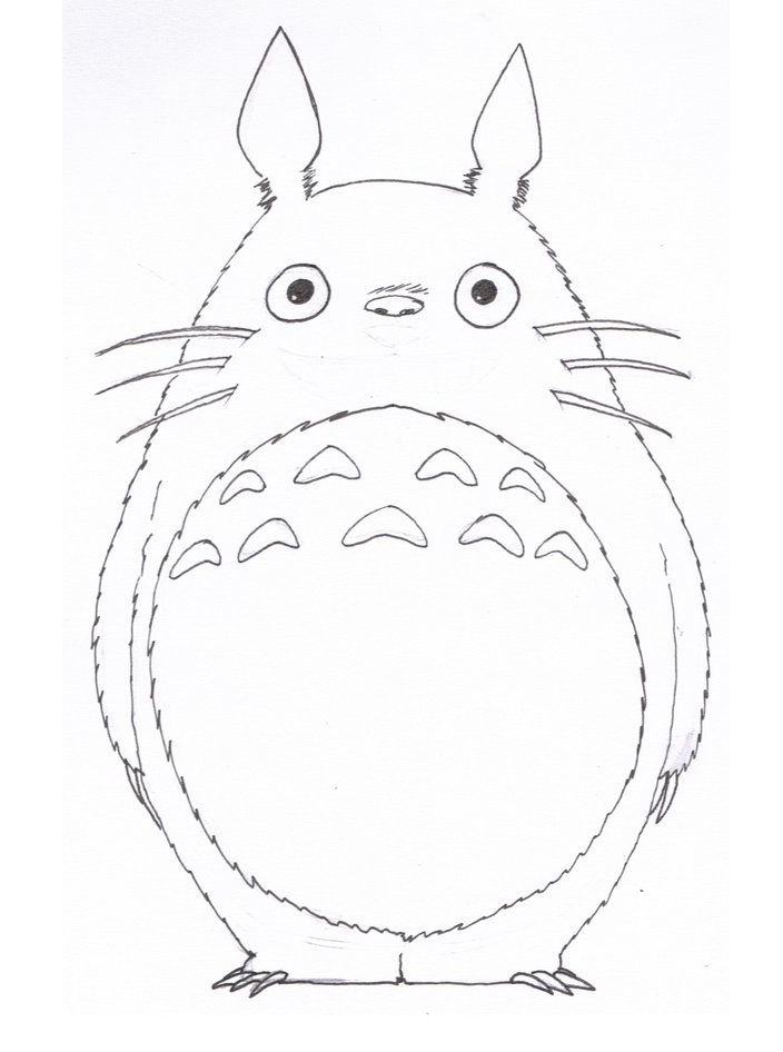 Coloriage Génial Totoro