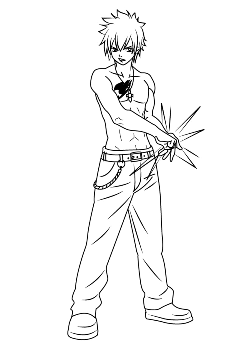 Coloriage Gray Fullbuster