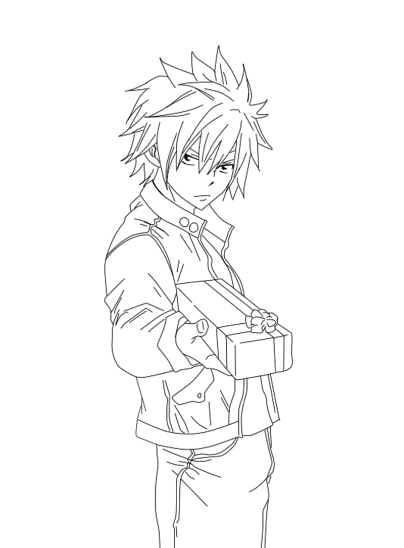 Coloriage Gray Fullbuster Froid