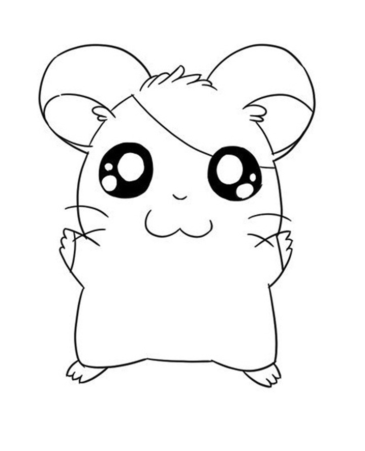 Coloriage Hamtaro Debout