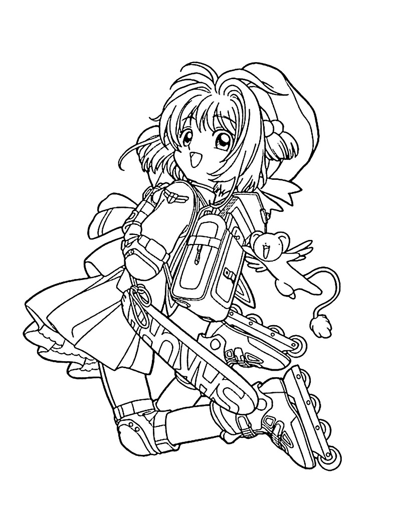 Coloriage Image Cardcaptor Sakura imprimable