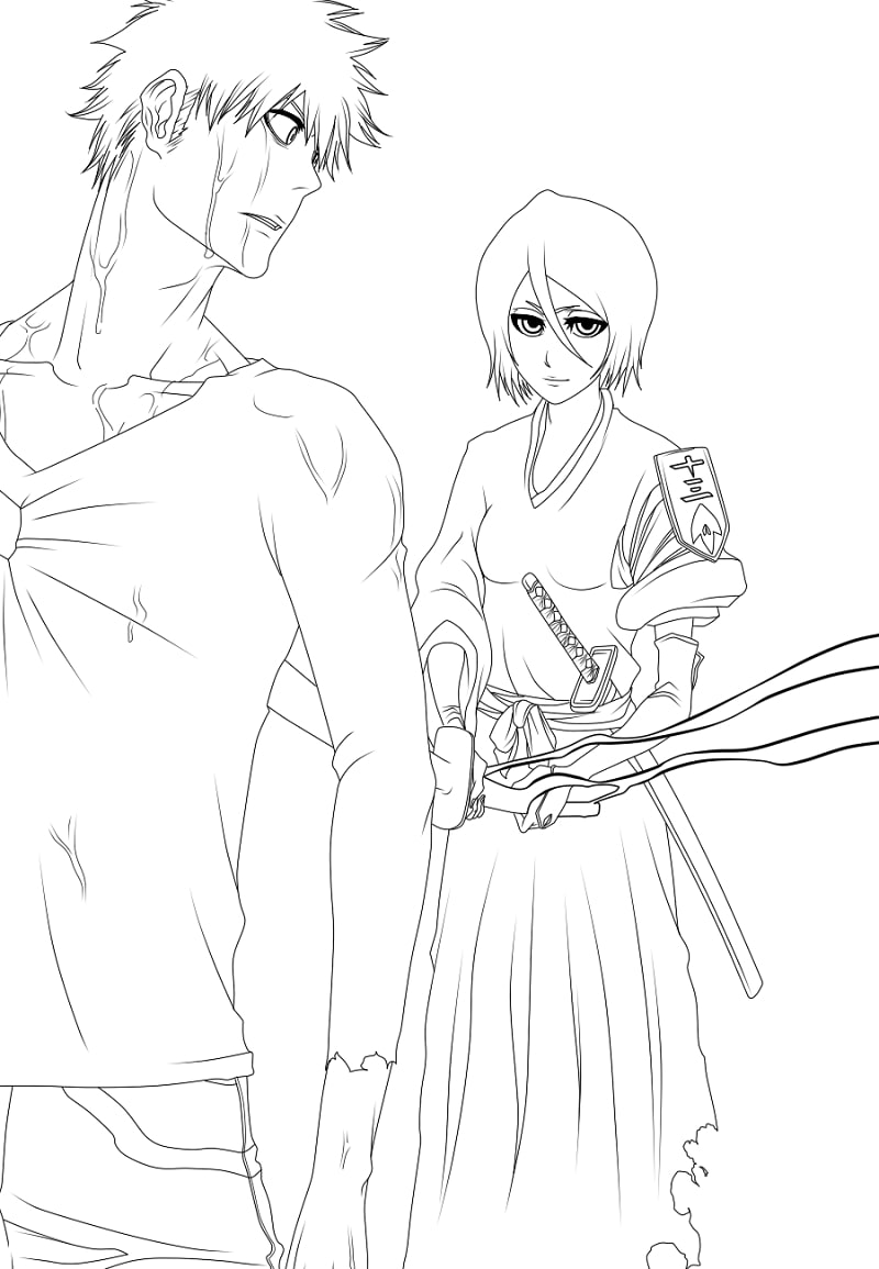 Coloriage Image de Rukia imprimable