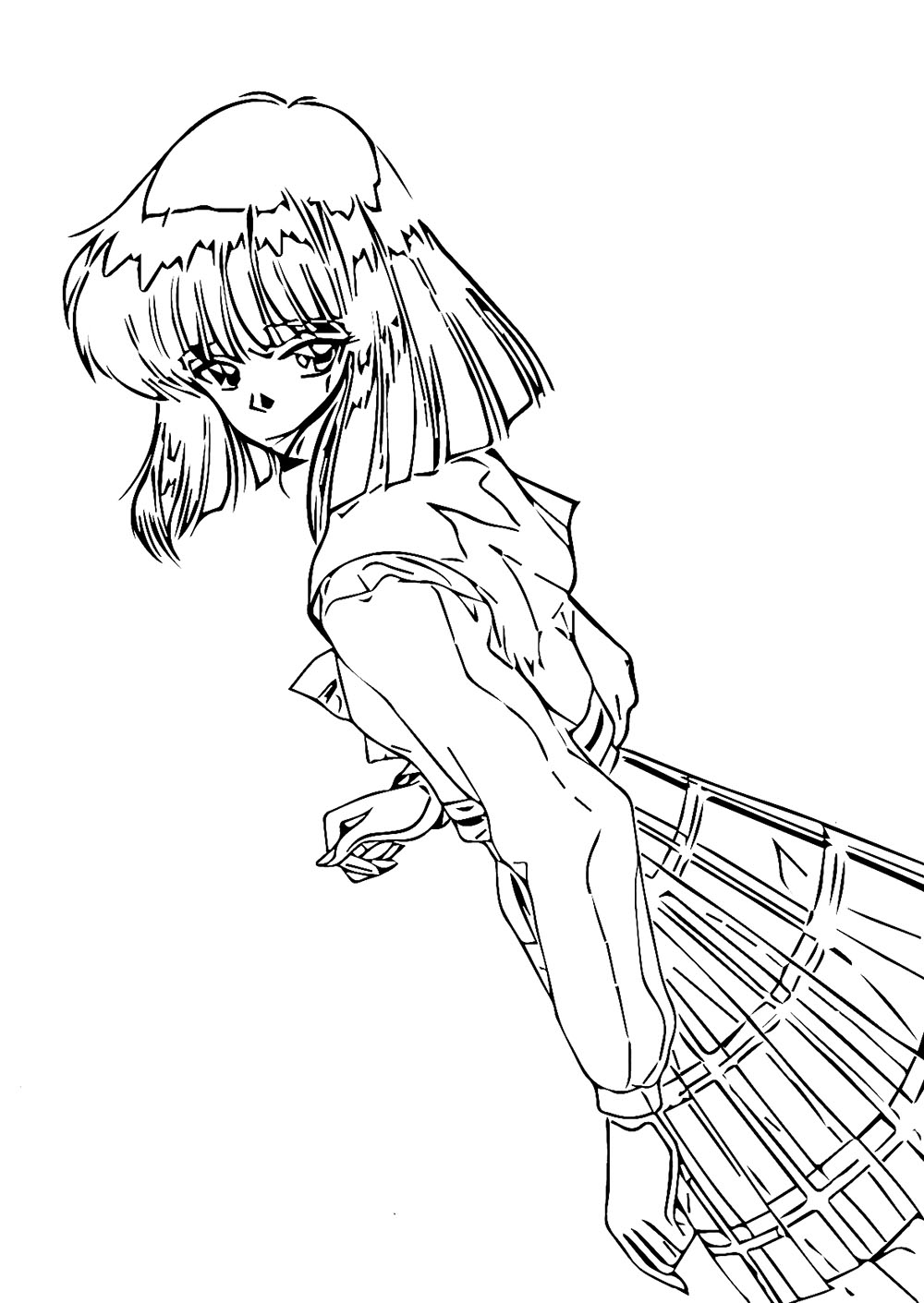 Coloriage Image de Sailor Saturn