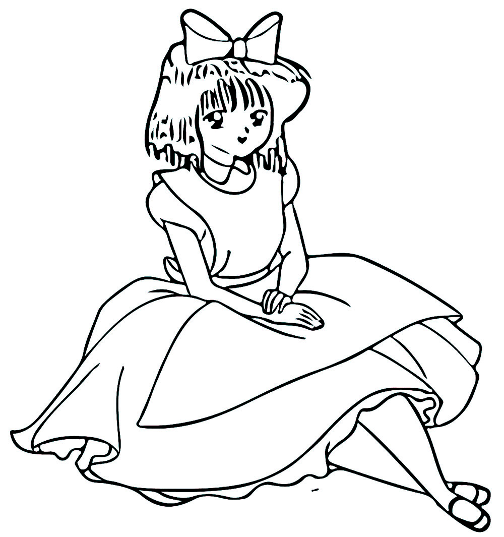 Coloriage Image gratuite Sailor Saturn