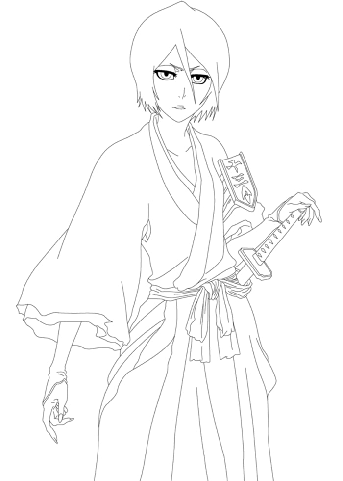 Coloriage Impression Rukia