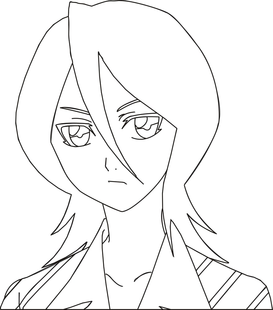 Coloriage Impression Rukia Kuchiki