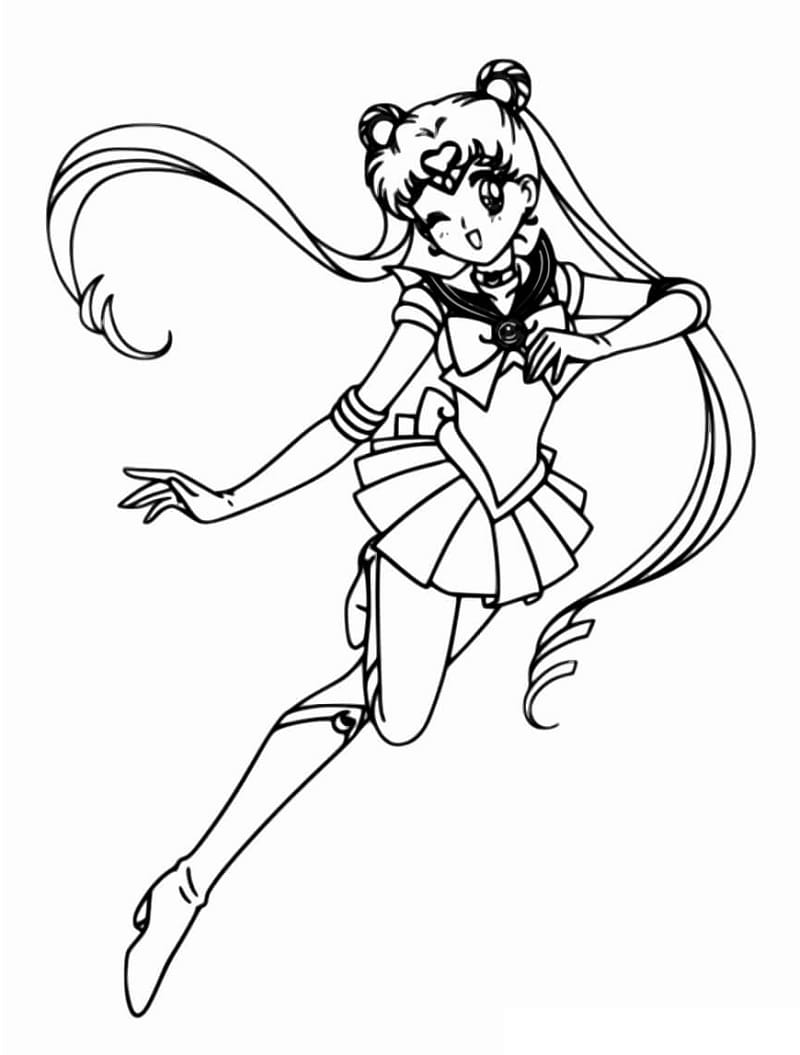 Coloriage Impression Usagi Tsukino