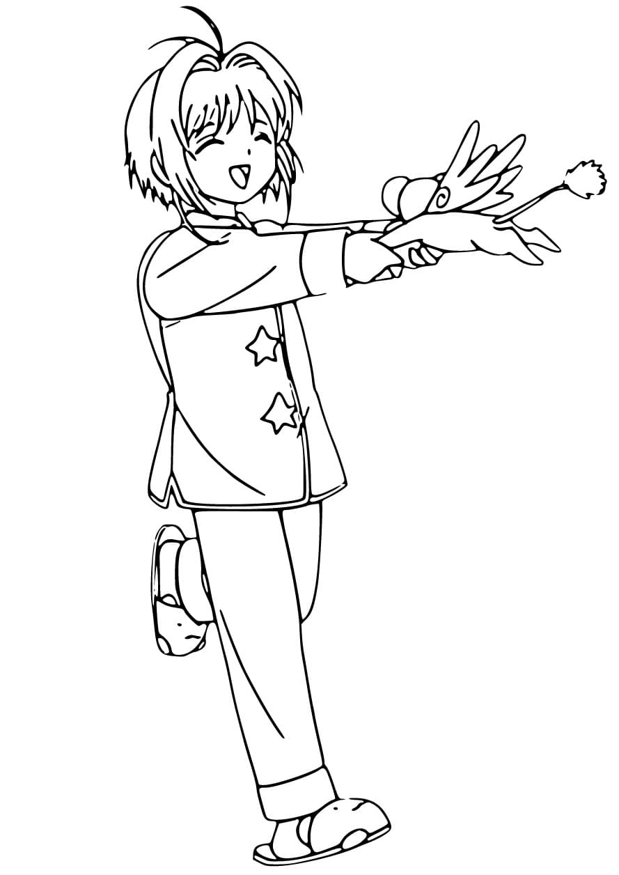 Coloriage Imprimer la jolie Cardcaptor Sakura