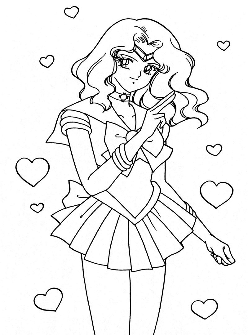 Coloriage Joli Michiru Kaiou