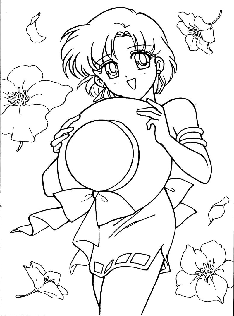 Coloriage Jolie image d'Ami Mizuno